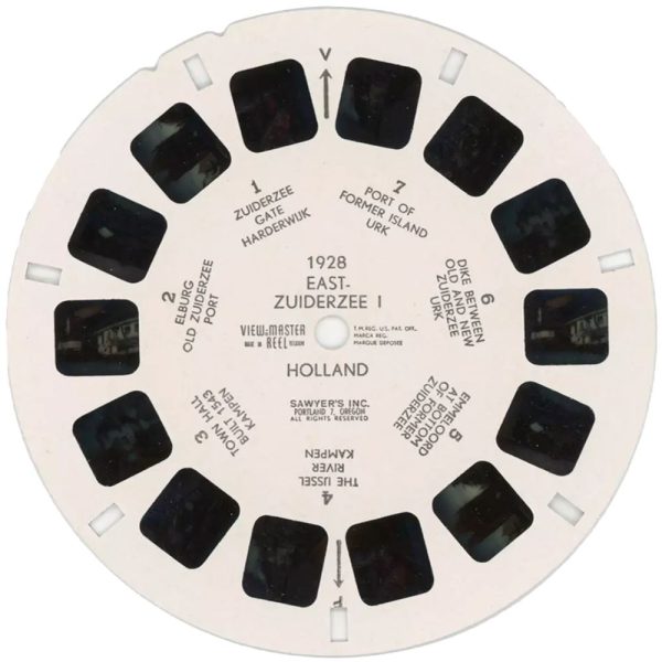 East - Zuiderzee I, Holland - View-Master Single Reel - #1928 - vintage on Sale