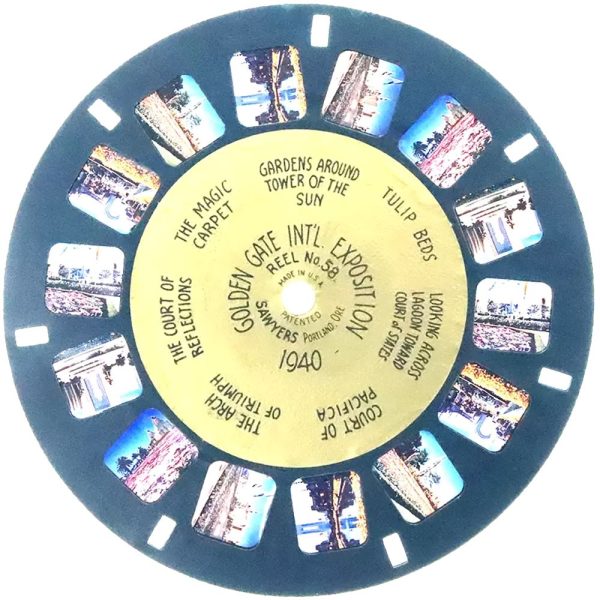 Golden Gate Int l Exposition - 1940 - View-Master Gold Center Reel - vintage - #58 Hot on Sale