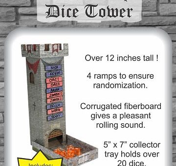 Castle Keep Dice Tower With Magnetic Turn Tracker on Sale