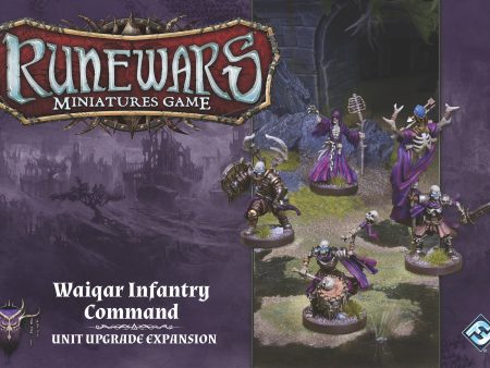 Runewars Miniatures Game: Waiqar Infantry Command - Unit Upgrade Expansion Online now