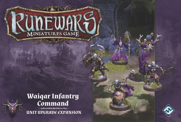 Runewars Miniatures Game: Waiqar Infantry Command - Unit Upgrade Expansion Online now